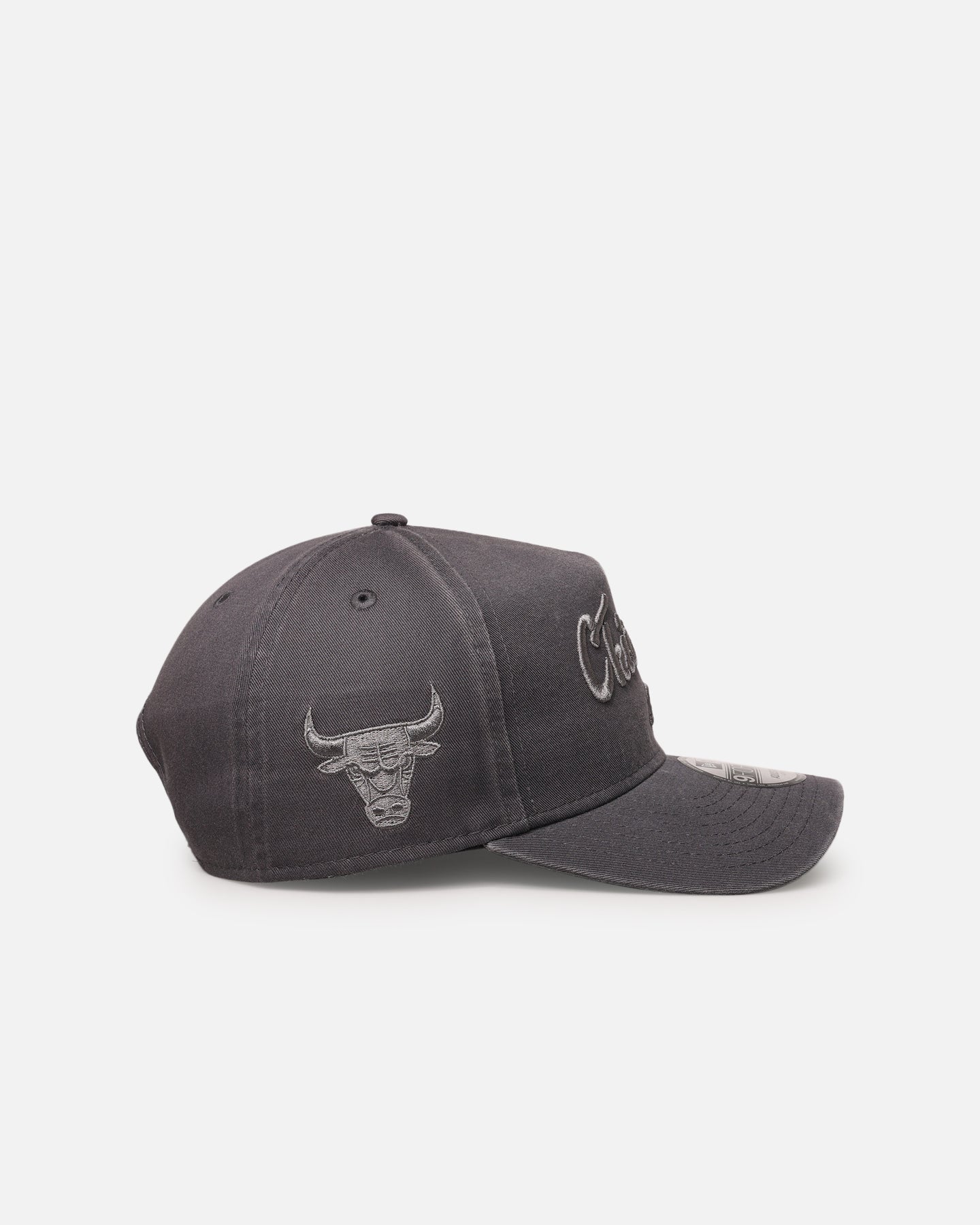 New Era Chicago Bulls 'Graphite Script' 9FORTY A-Frame Snapback Washed Graphite、mySite、zt4zffjzw