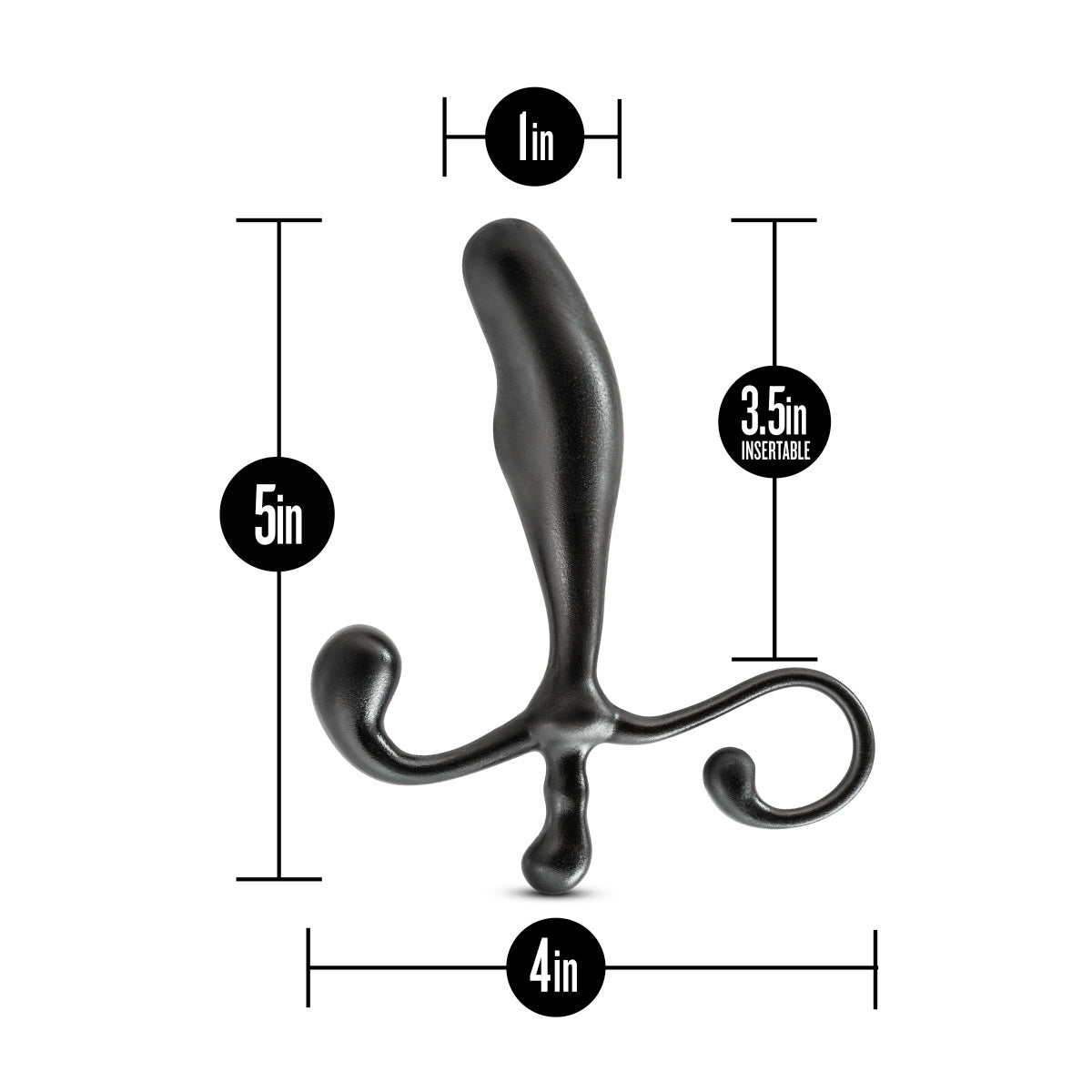 Anal Adventures By Blush® | Prostate Stimulator Black 5-Inch Anal Plug、mySite、bottomscart