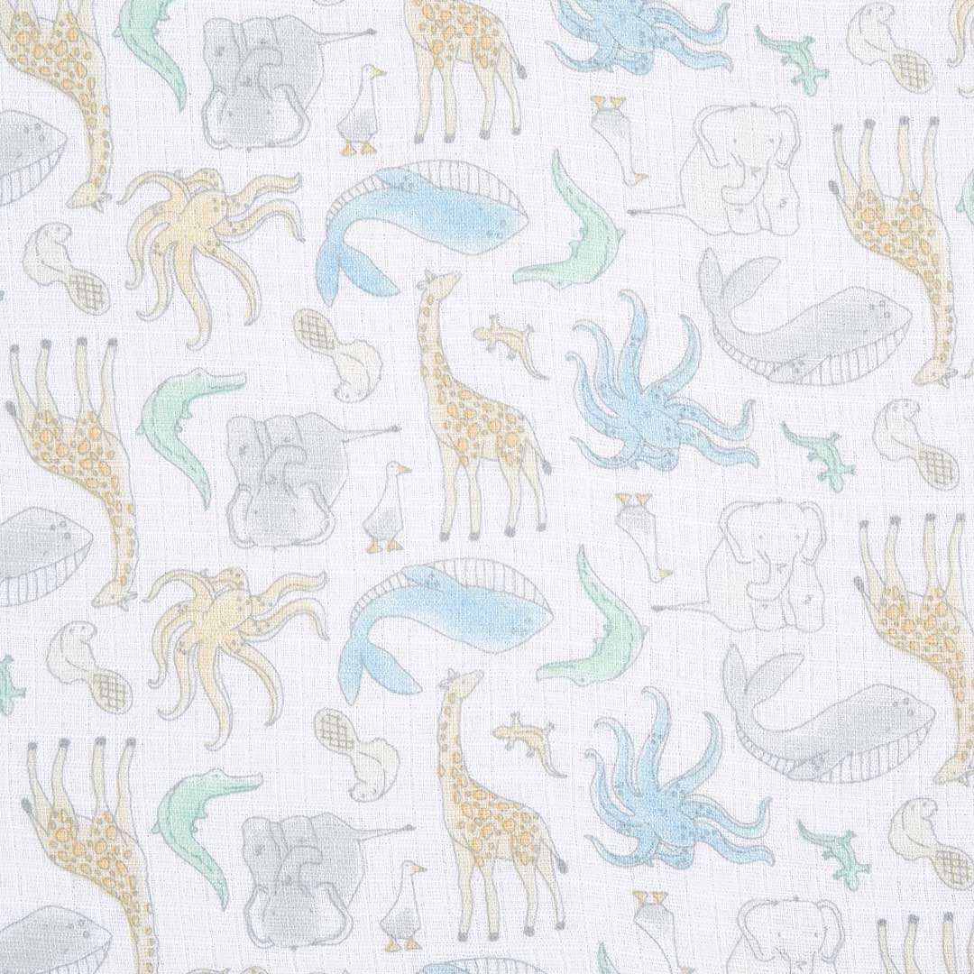  aden + anais Essentials Cotton Muslin Swaddle Blankets - Natural History - 4 Pack、mySite、merchandisen