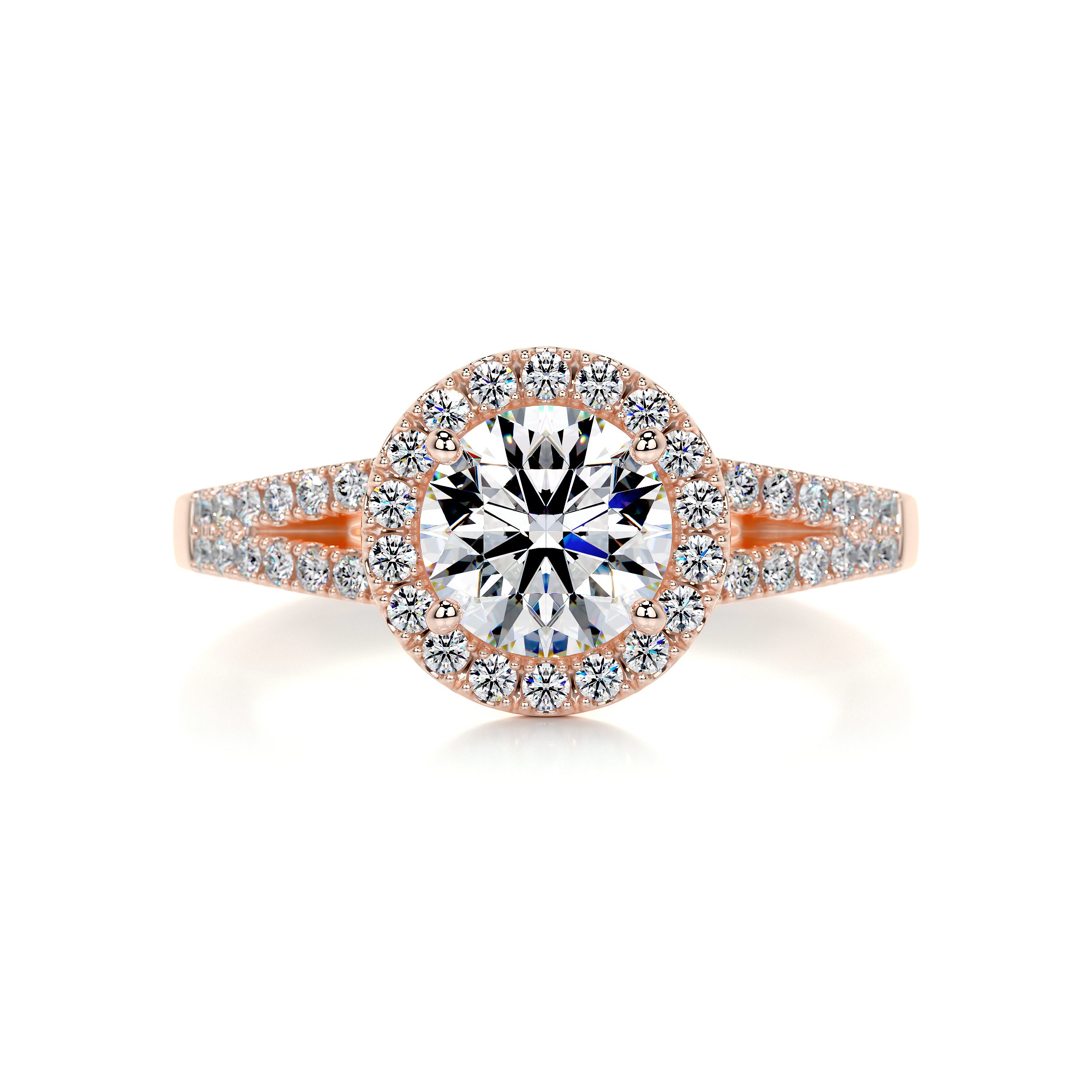 Hazel Moissanite & Diamond Ring -14K Rose Gold、mySite、hinf8tx79