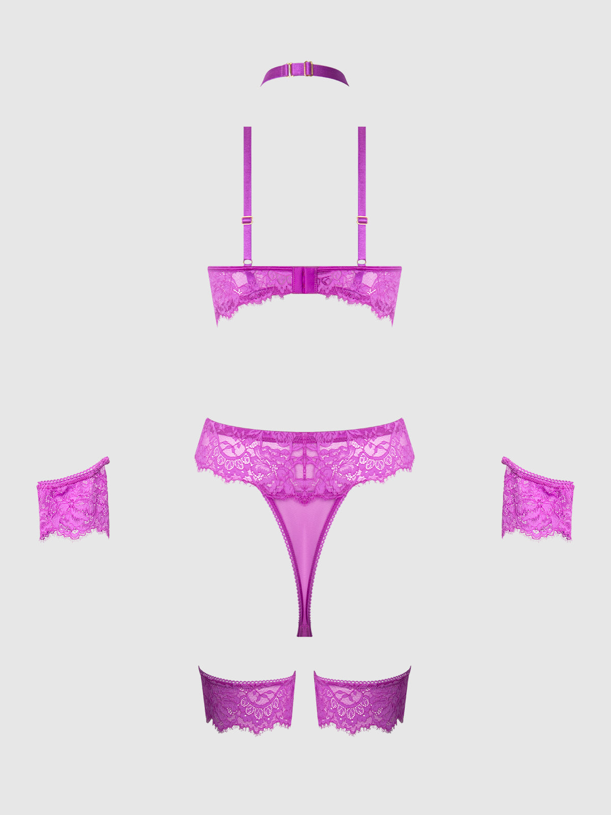 Arianna Lace & Chains Thigh Garter Teddy、mySite、bengalsvssteelers