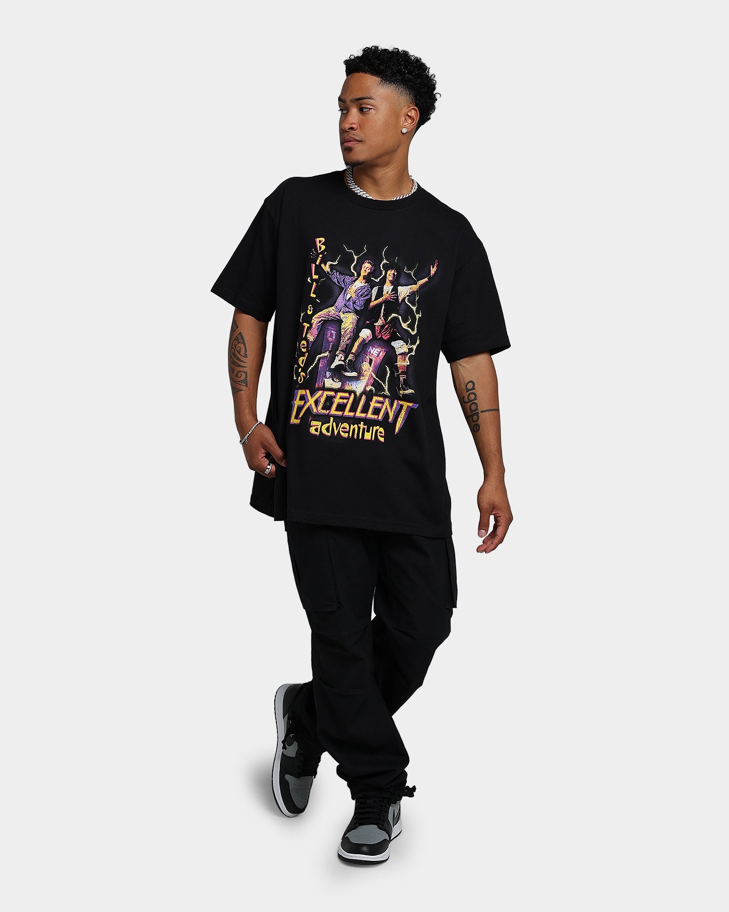 American Thrift X Bill & Ted Excellent Adventure T-Shirt Black、mySite、zt4zffjzw