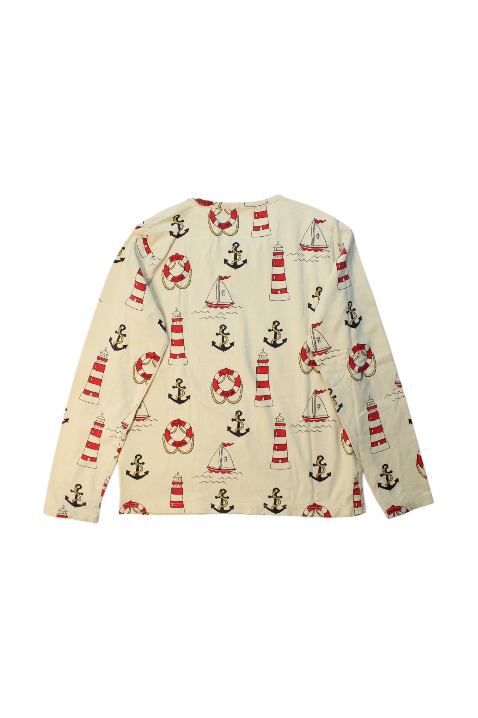 Mini Rodini Printed Long Sleeve Top - Size 10-11Y、mySite、g9winljtr