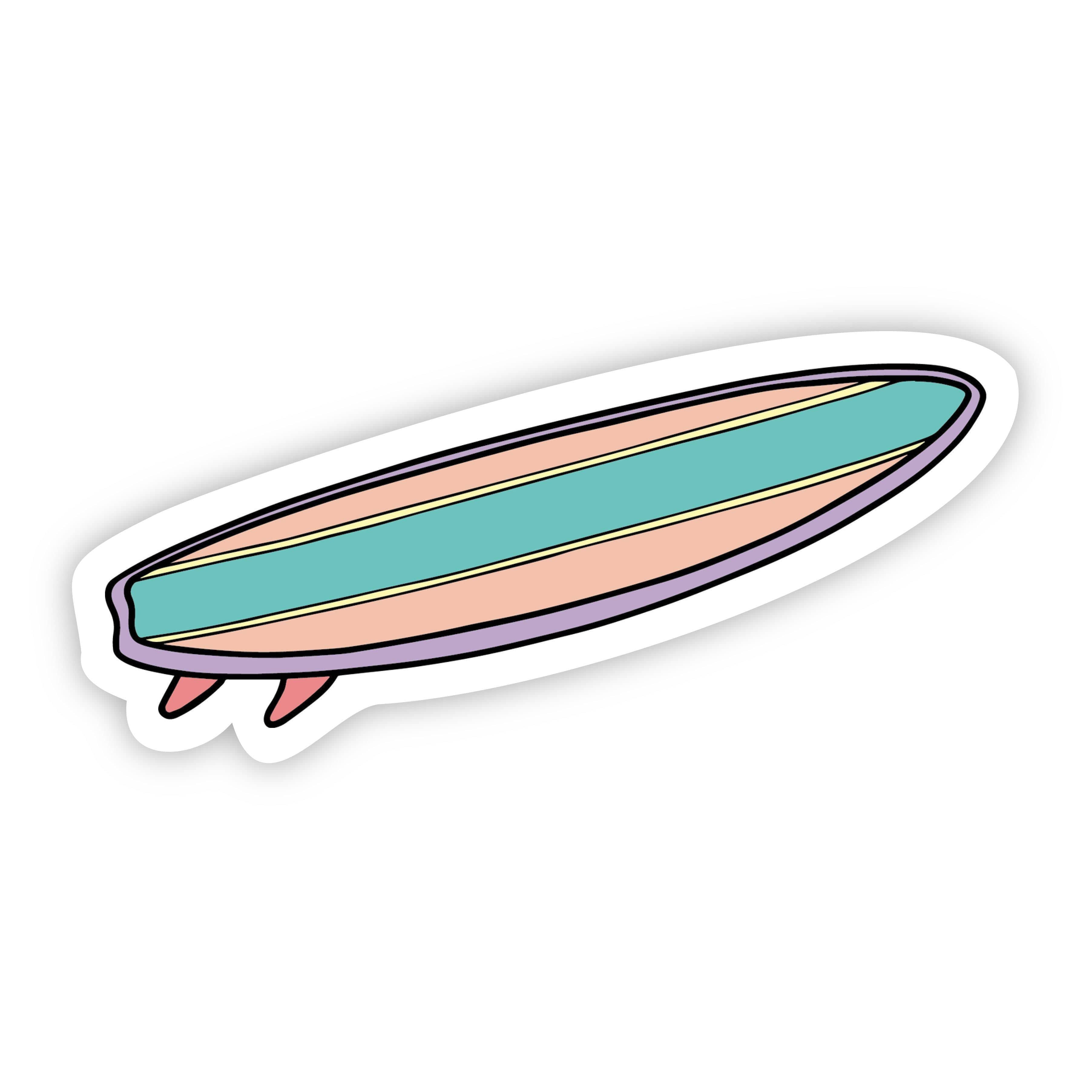  Surfboard Multi Color Aesthetic Sticker、mySite、elrpsem3k