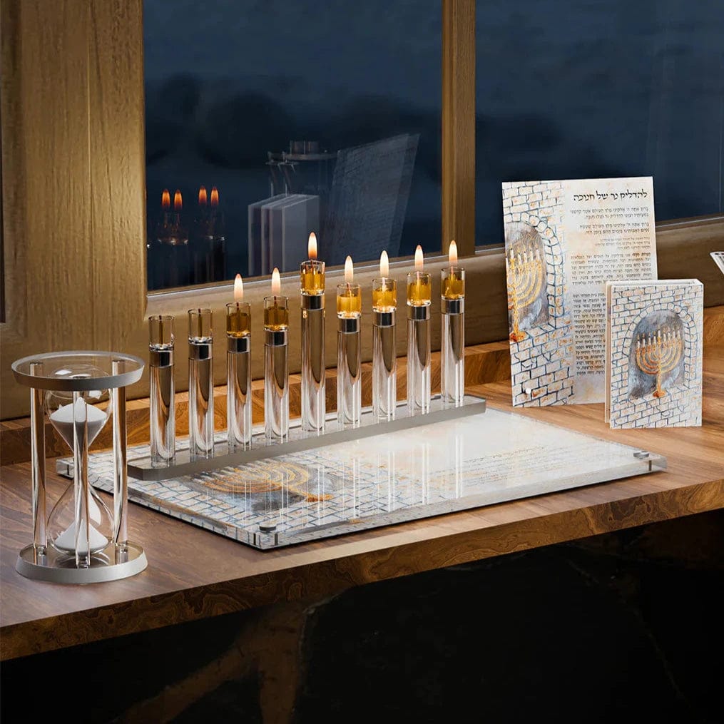 Modern Tube Menorah - Silver、mySite、topwebapps
