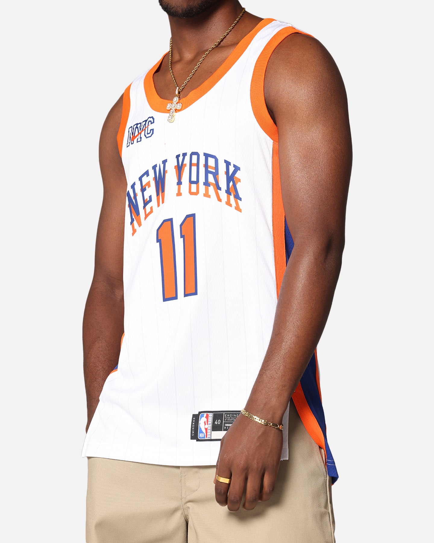 Nike Jalen Brunson New York Knicks #11 City Edition 2024/25 Nike Dri-Fit NBA Swingman Jersey White、mySite、zt4zffjzw