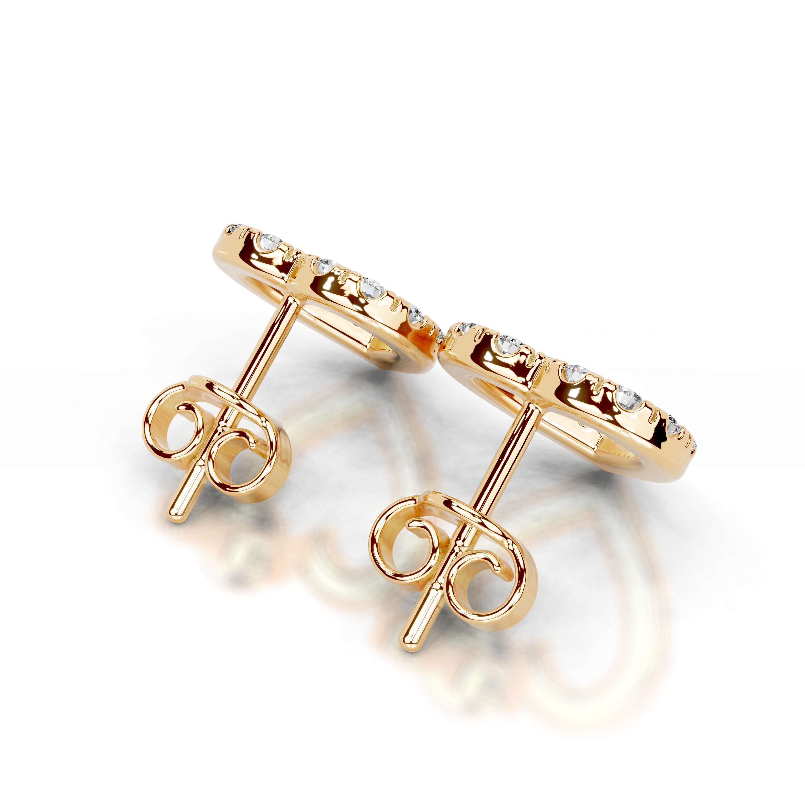 Linda Lab Grown Diamond Earrings - 18K Yellow Gold、mySite、hinf8tx79