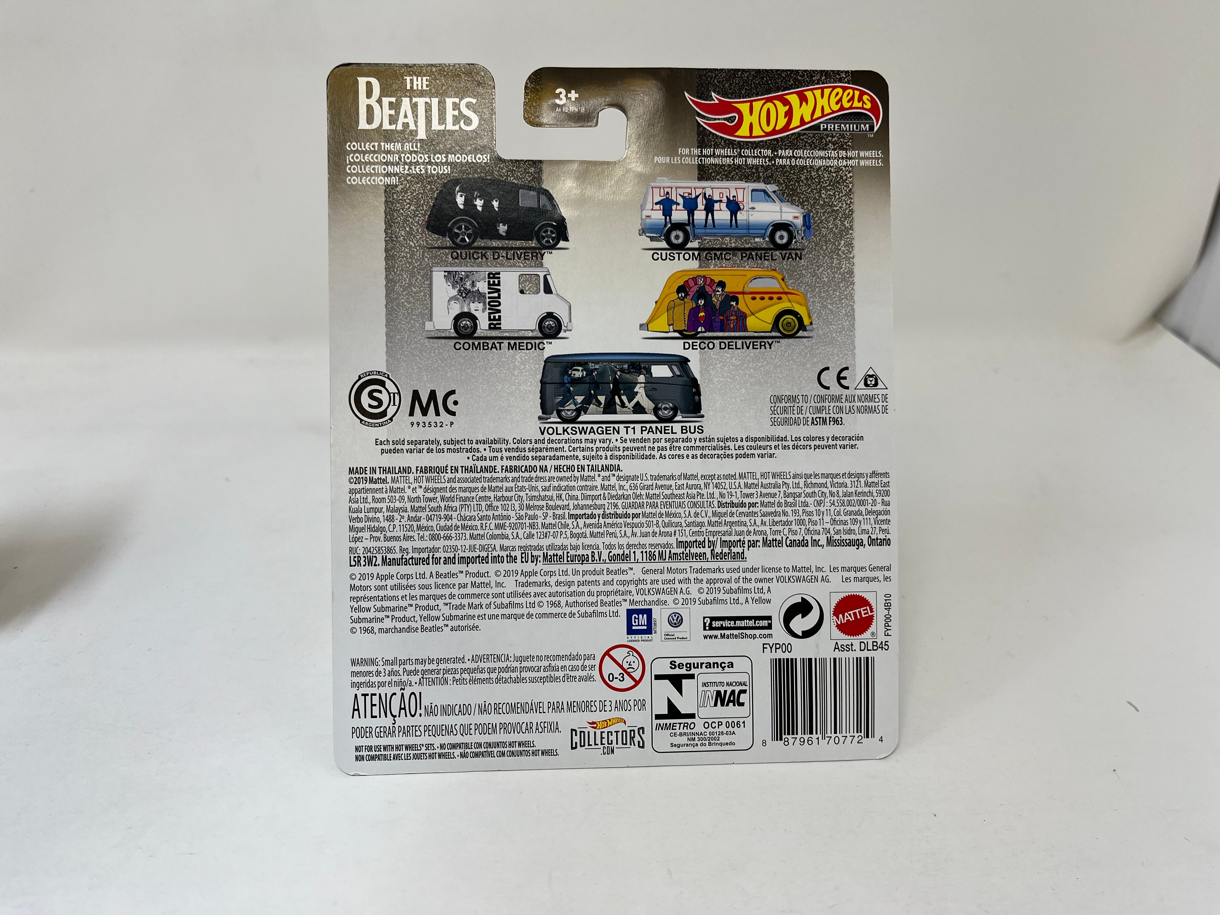 Volkswagen T1 Panel Bus The Beatles * Grey * Hot Wheels Pop Culture Series、mySite、hgirdovlk