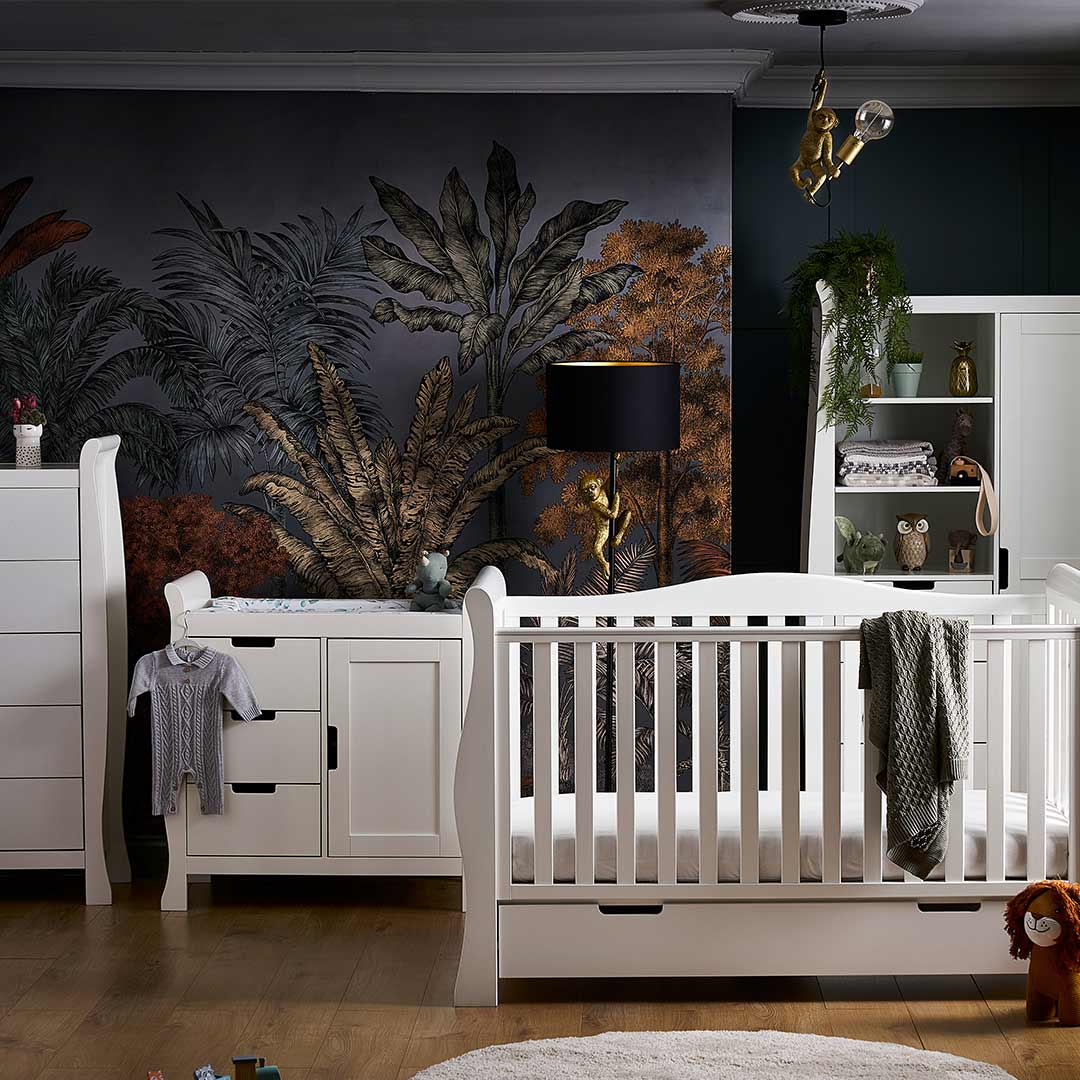  Obaby Stamford Luxe 4 Piece Room Set - White、mySite、merchandisen