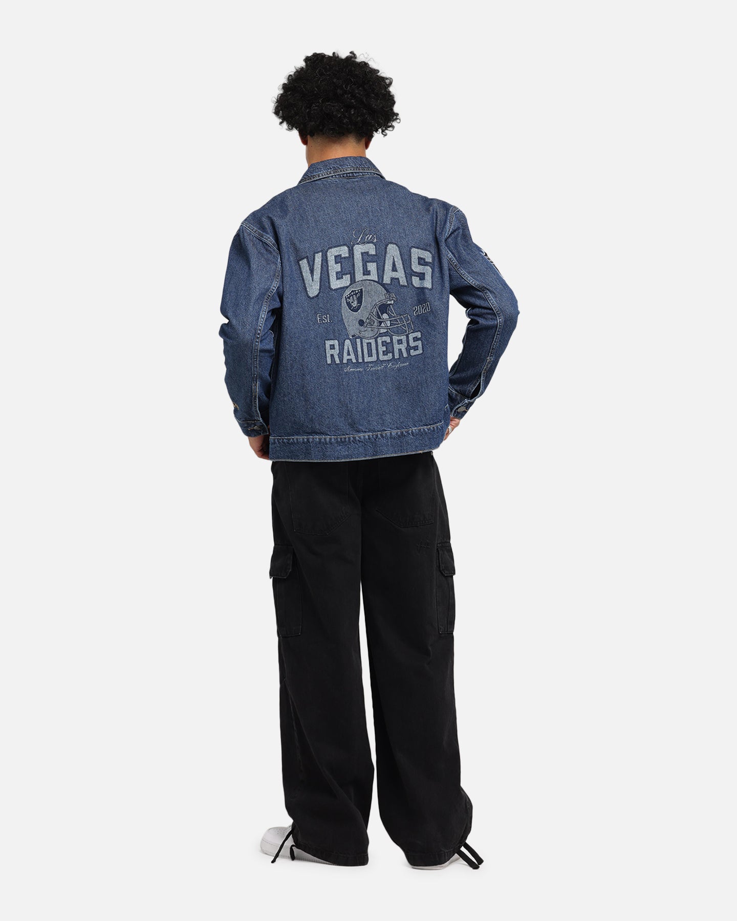 New Era Las Vegas Raiders NFL Denim Jacket Dark Blue、mySite、zt4zffjzw