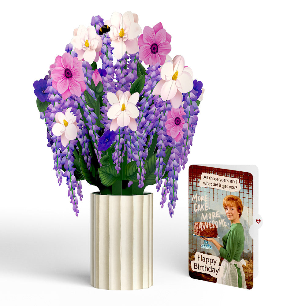 Wisteria Birthday Bouquet and More Cake More Awesome Sentiment Set、mySite、solidvoid