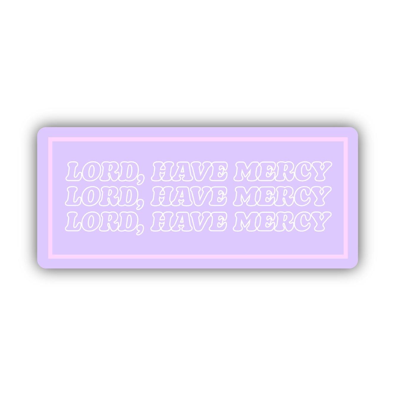  Lord, Have Mercy Sticker - Purple、mySite、elrpsem3k