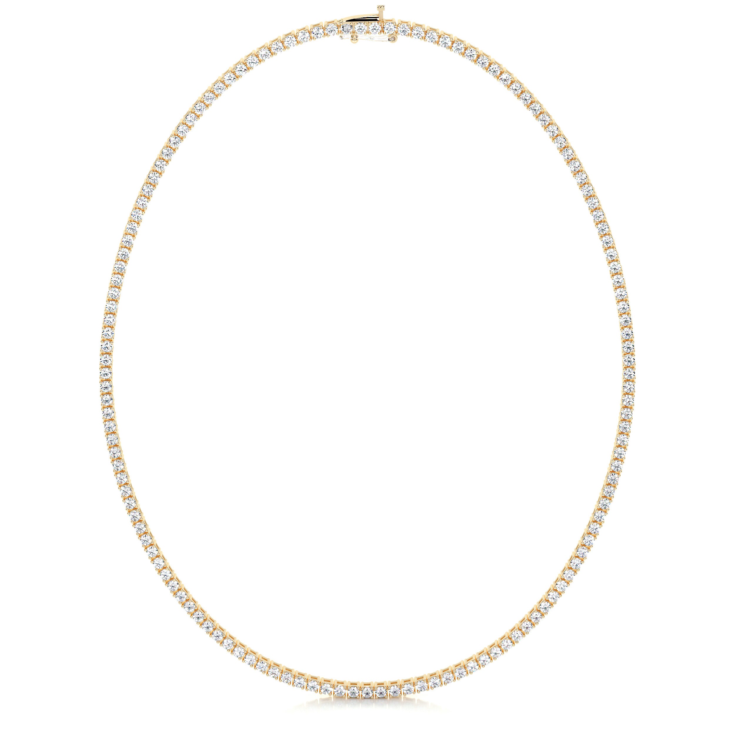 Callie Diamond Tennis Necklace Collier (6.00 Carat) -18K Yellow Gold、mySite、hinf8tx79