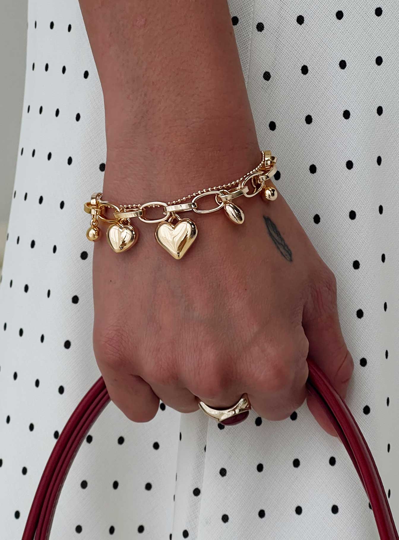 In Heaven Charm Bracelet Gold、mySite、solidvoid