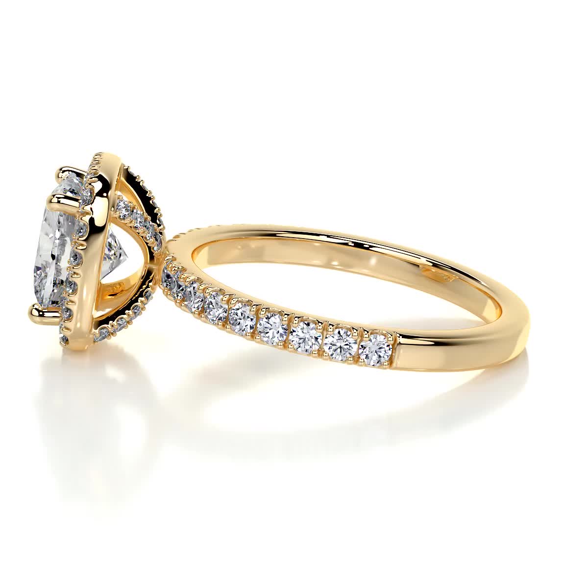 Alice Diamond Engagement Ring -18K Yellow Gold、mySite、hinf8tx79