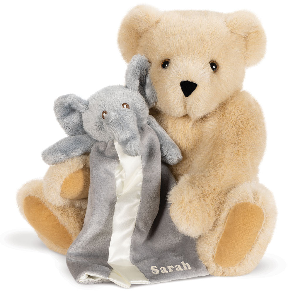 15 In. Cuddle Buddies Gift Set with Elephant Blanket、mySite、g9winljtr