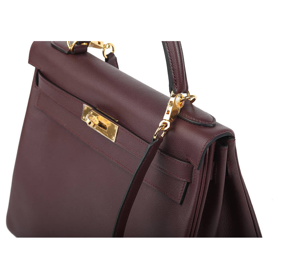 Hermès Prune Kelly 32cm Bag GHW、mySite、garminoutage.com