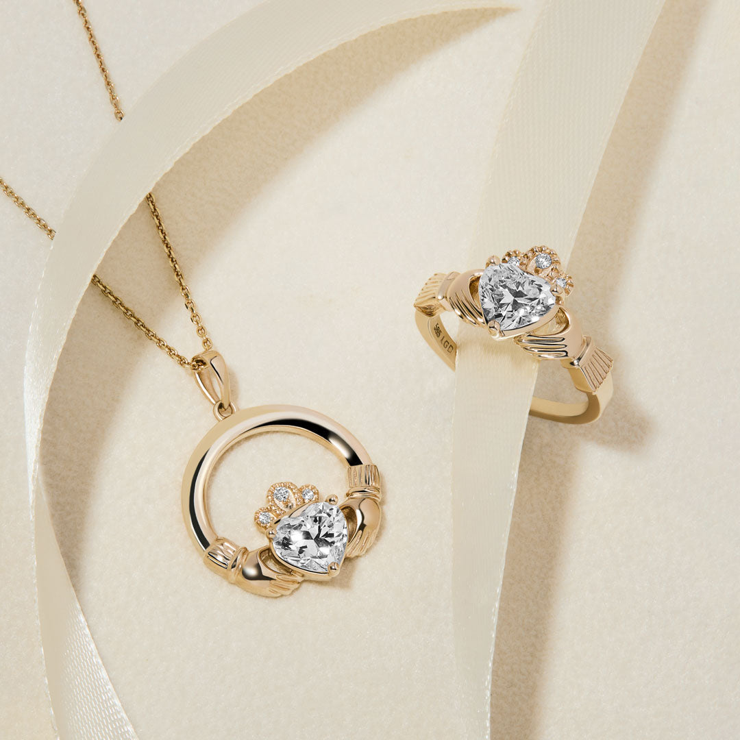 Lab Grown Diamond Claddagh Necklace、mySite、botmansion