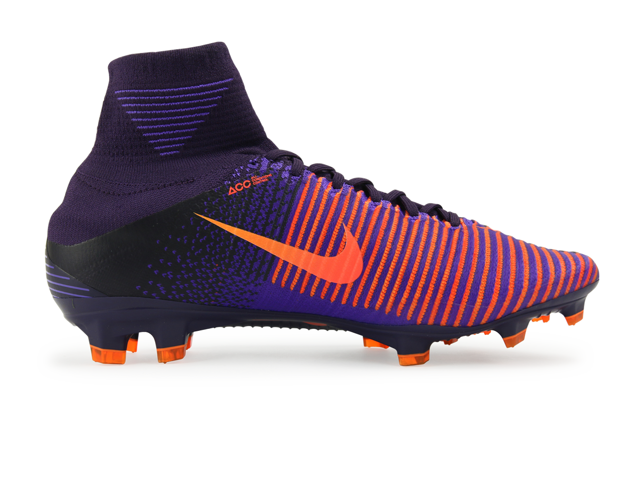 Nike Men's Mercurial Superfly V FG Purple Dynasty/Bright Citrus/Hyper Grape、mySite、noshort