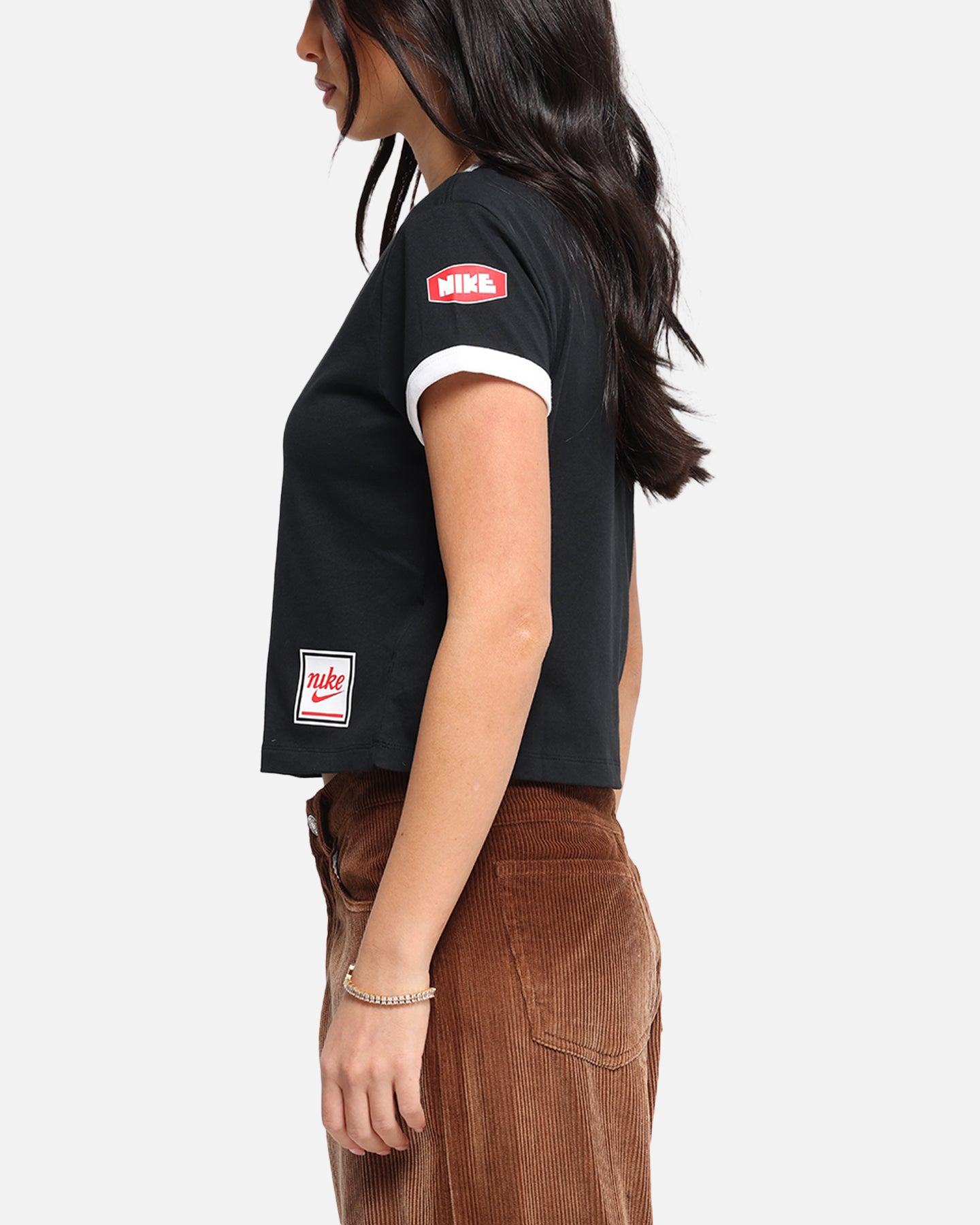 Nike Women's Sportswear Club Moto T-Shirt Black、mySite、zt4zffjzw