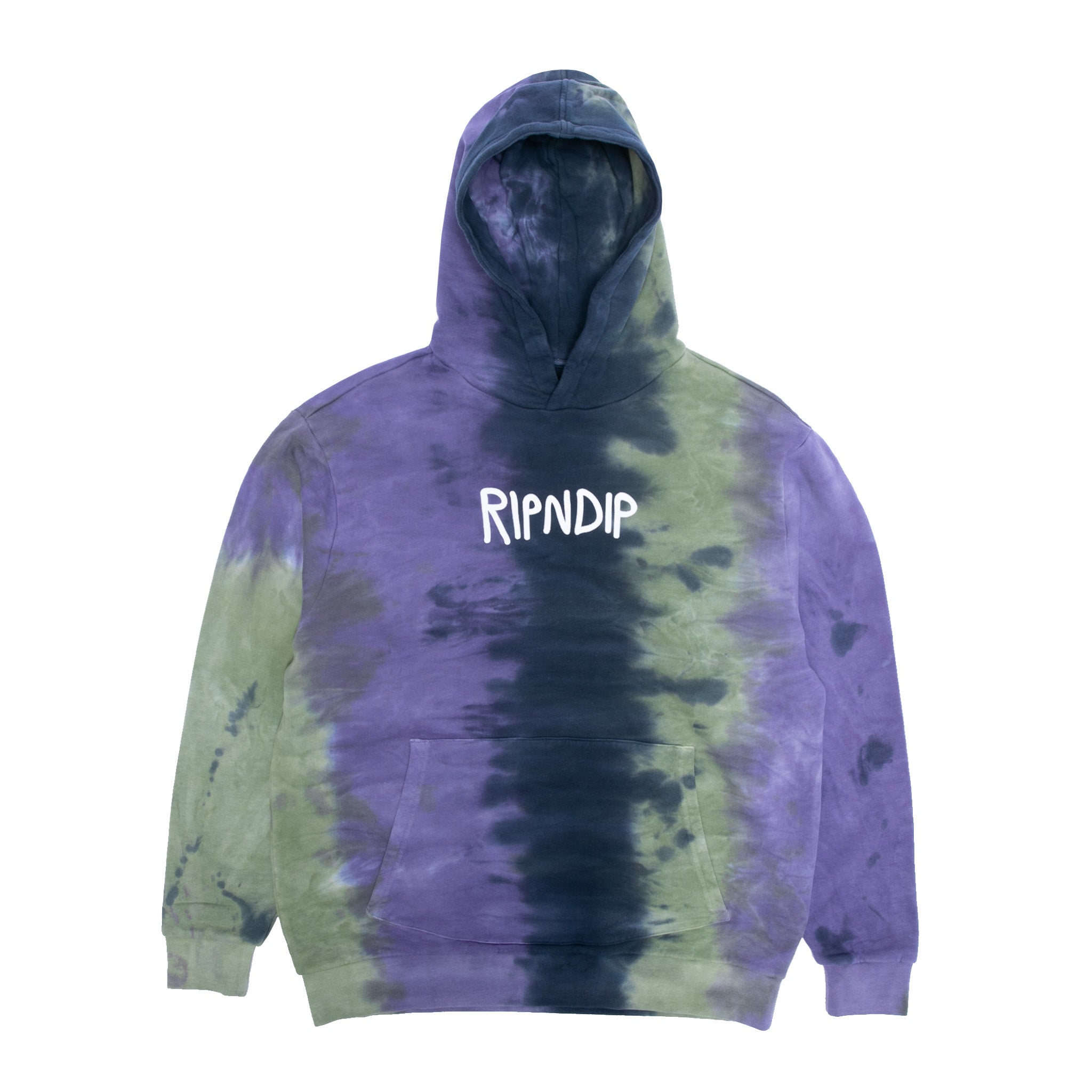  Ripndip Rubber Logo Hoodie (Sage/Slate Tie Dye)、mySite、merchandisen