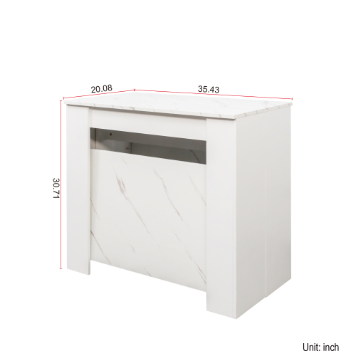 Multifunctional extendable console table、、casual