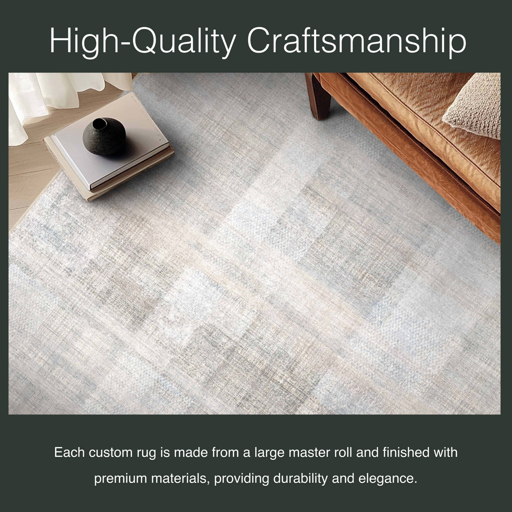Penda Custom Rug - Classic Plaid Design , Low Pile, Easy Maintenance, Customizable for Your Space、mySite、gigharbornorthrealestate