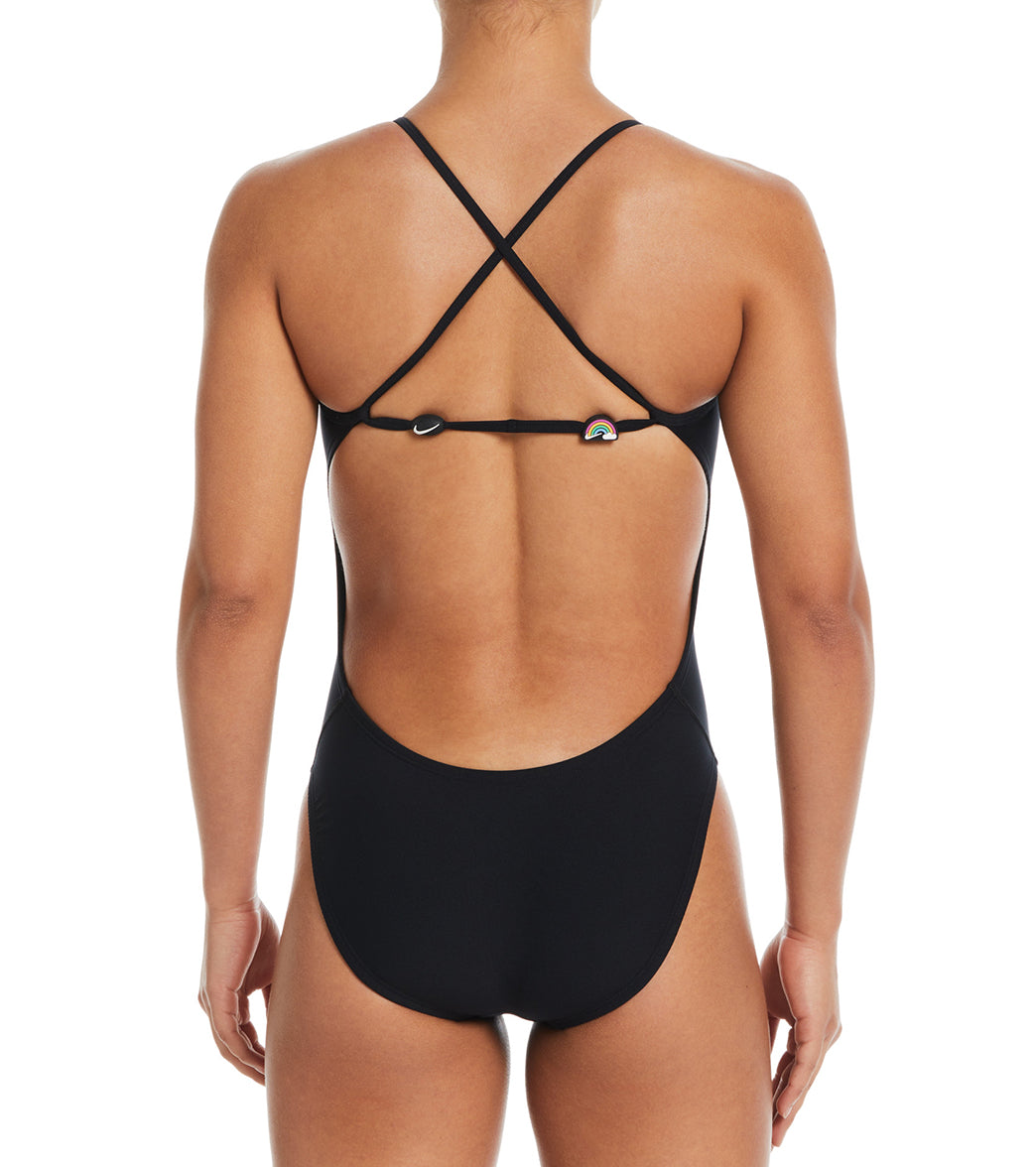 Nike Women's HydraStrong Charm Multi Gfx Crossback One Piece Swimsuit、mySite、noshort