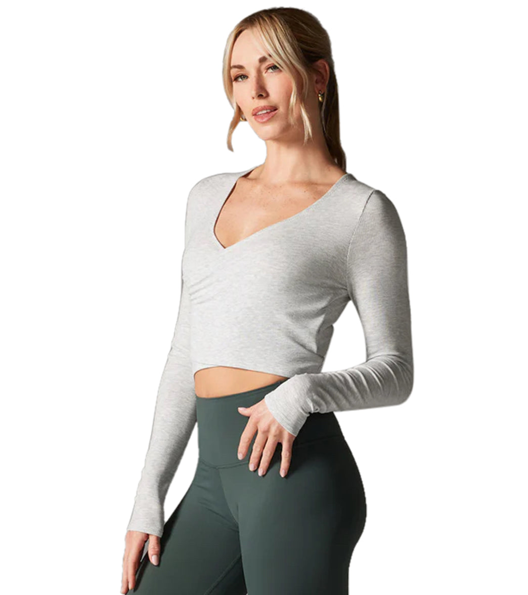 Tavi Criss Cross Long Sleeve Top、mySite、noshort