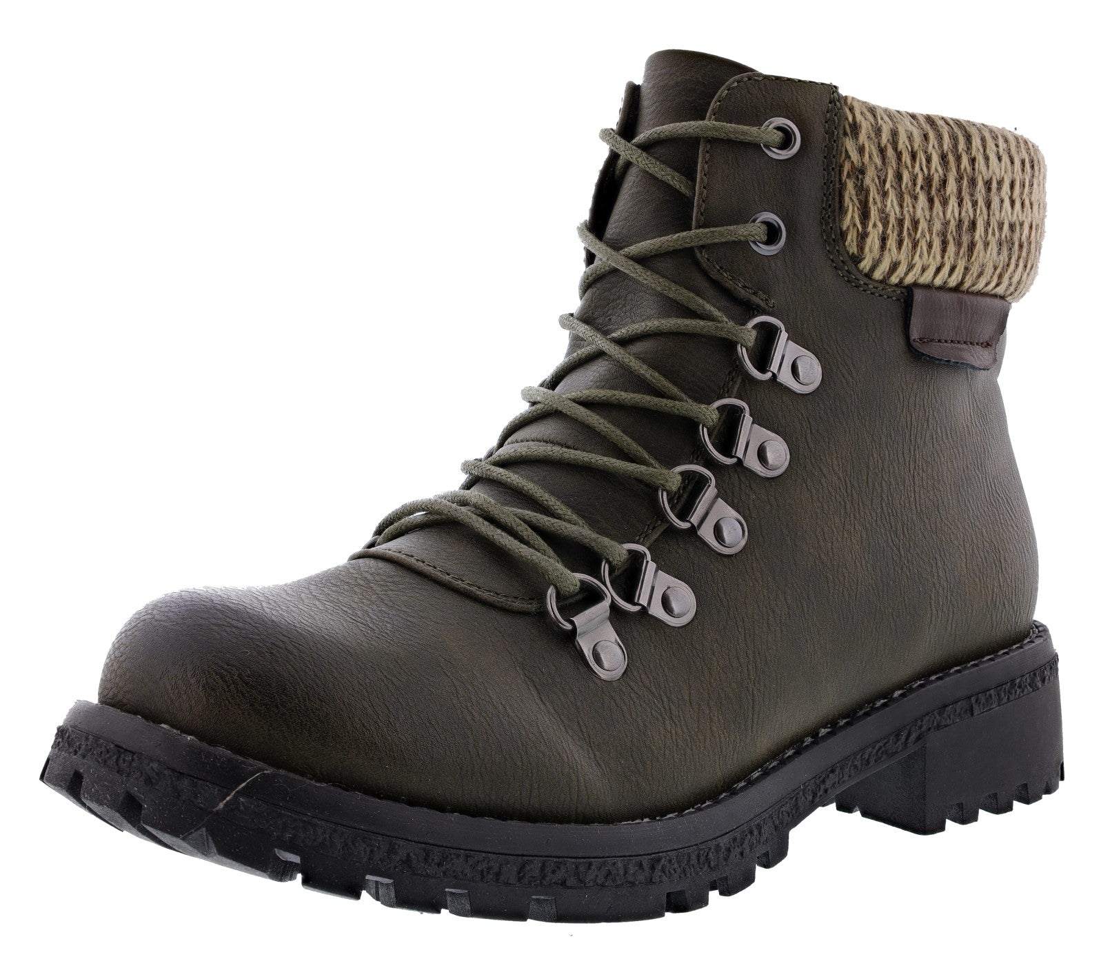 Patrizia Clarris Chunky Heel Combat Boots Women、mySite、dreamappss