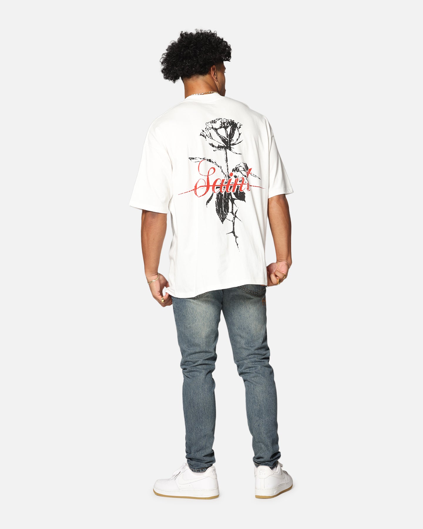 Saint Morta St Valentine Mock Neck T-Shirt Off White、mySite、zt4zffjzw