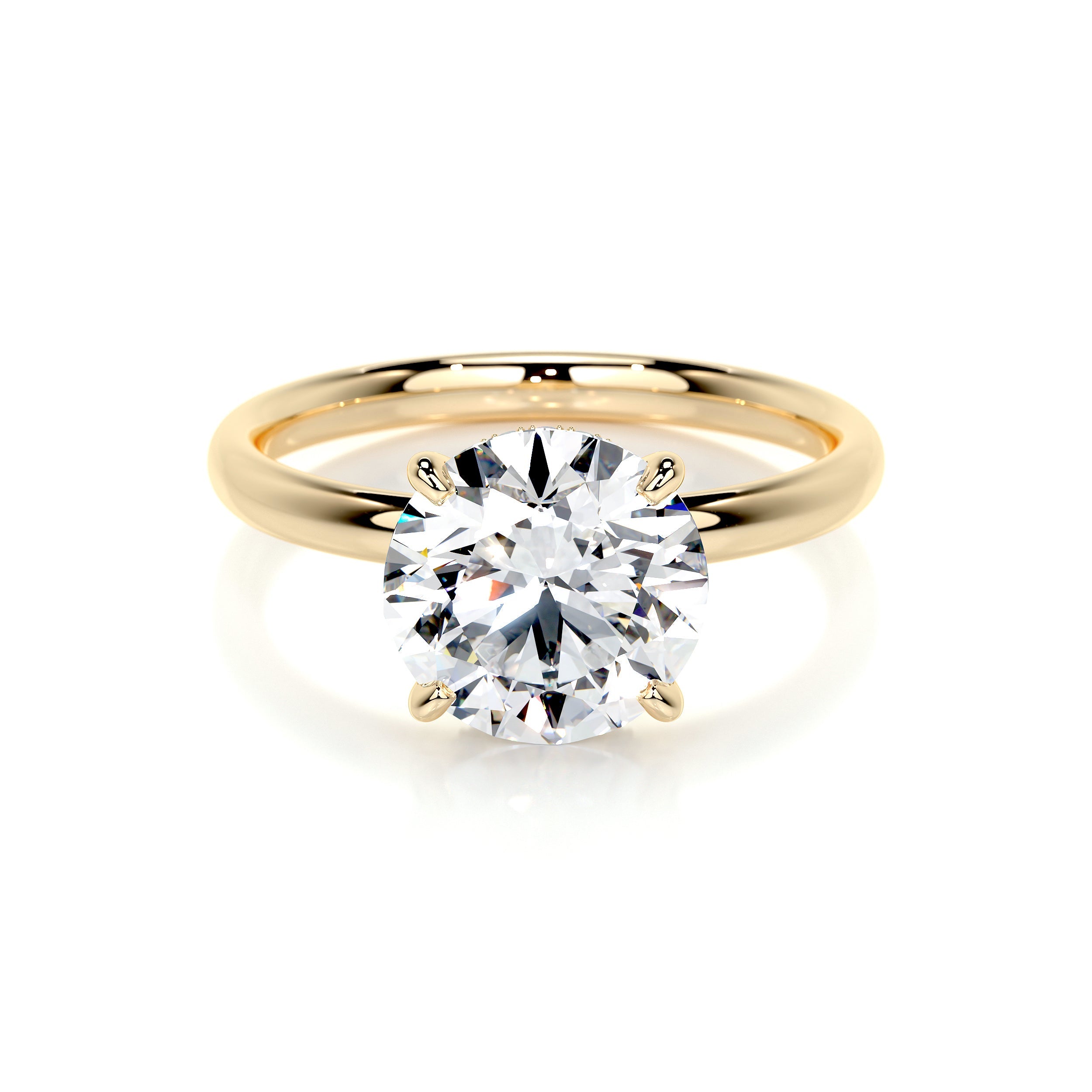 Willow Lab Grown Diamond Ring -18K Yellow Gold、mySite、hinf8tx79