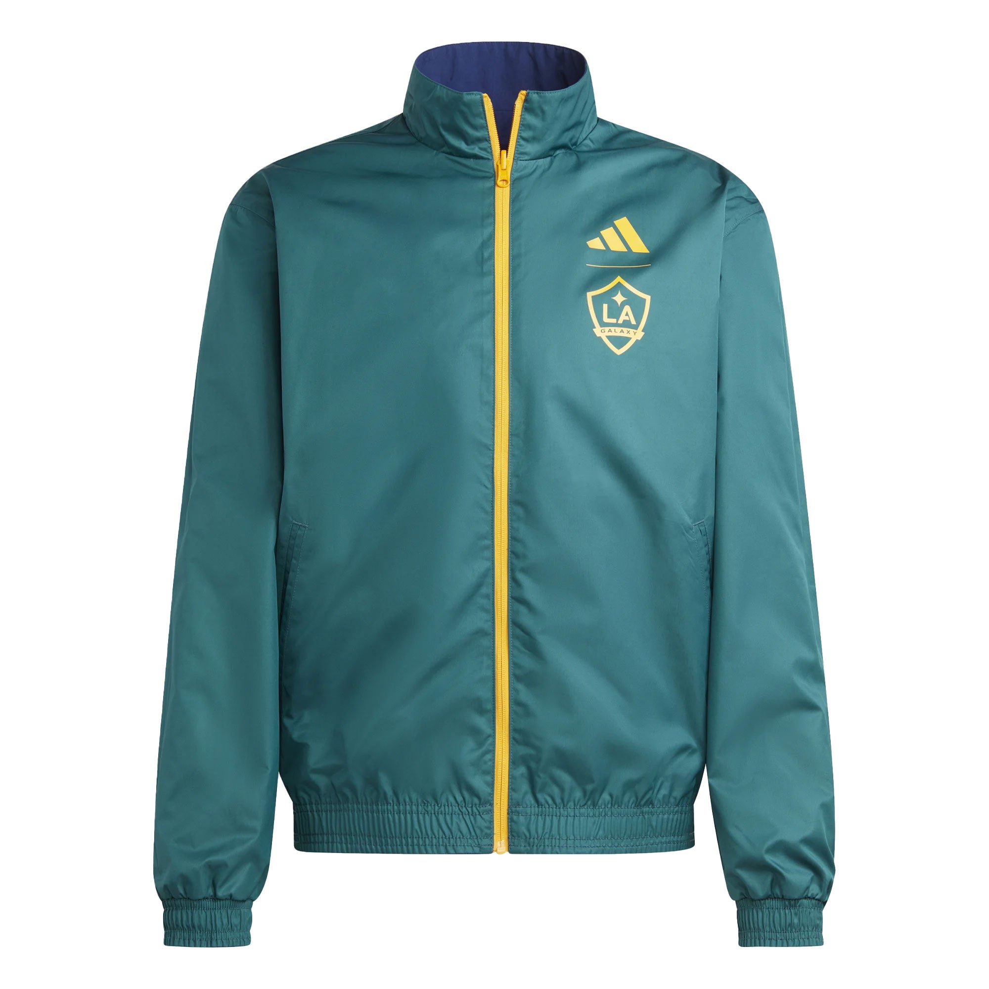 adidas Men's LA Galaxy 2023/24 Reversible Anthem Jacket Blue、mySite、noshort