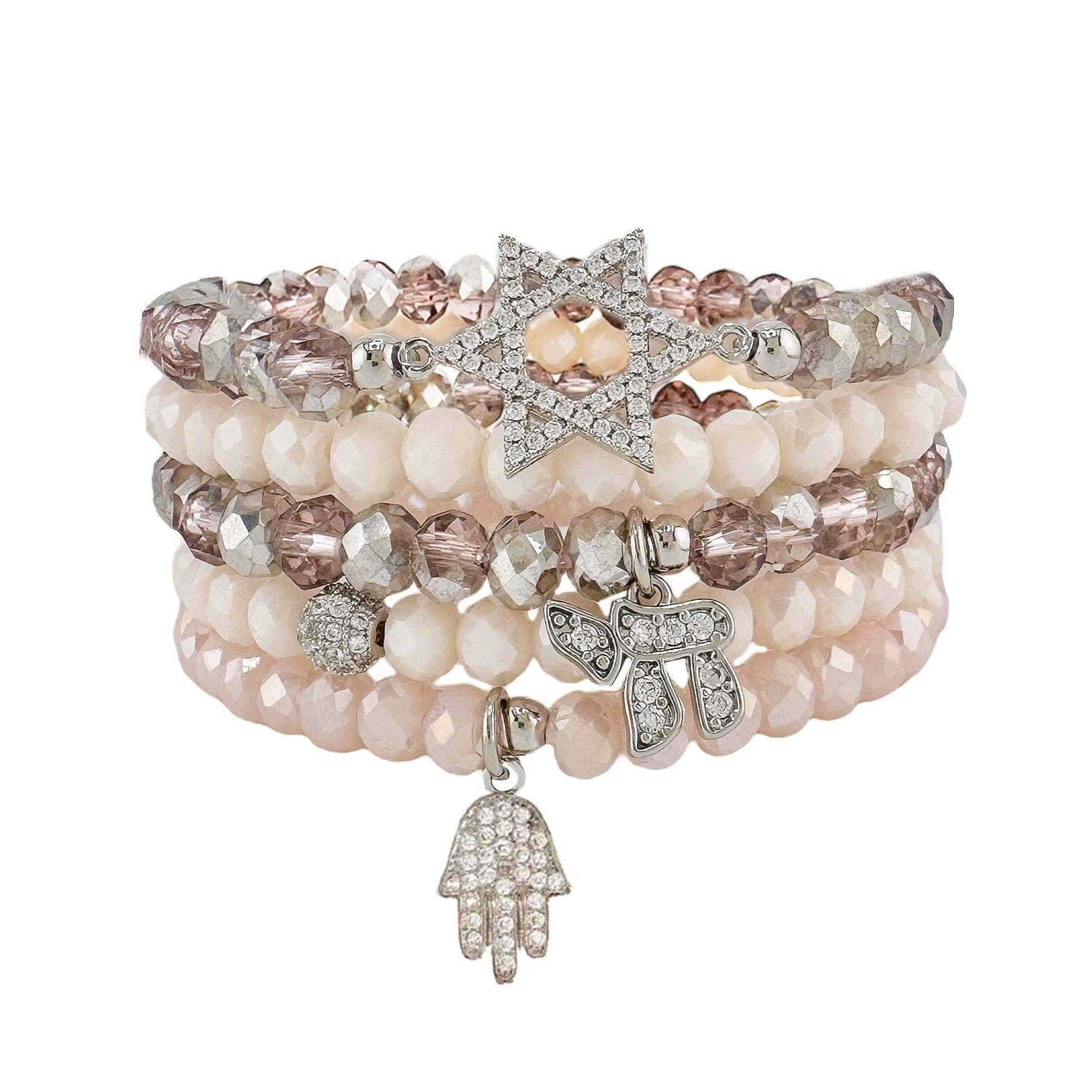 Ruth Chai Blessings Bracelet Stack - Shades of Pink、mySite、topwebapps