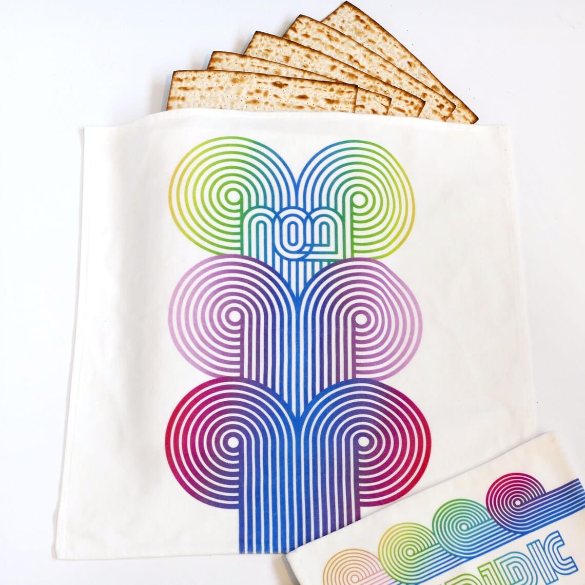Rainbow Wave Matzah Cover and Afikomen Bag Set、mySite、topwebapps