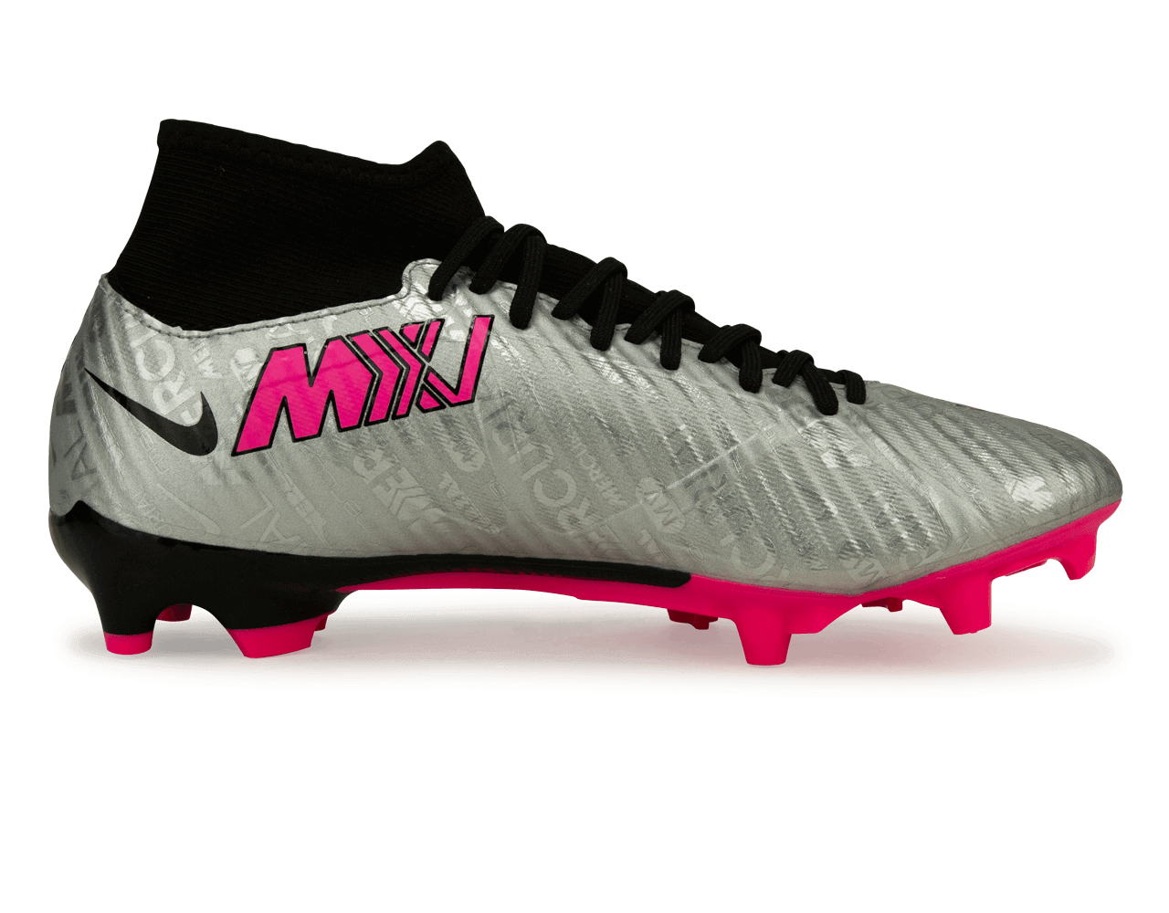 Nike Men's Zoom Mercurial Superfly 9 Academy XXV FG Silver/Black、mySite、noshort