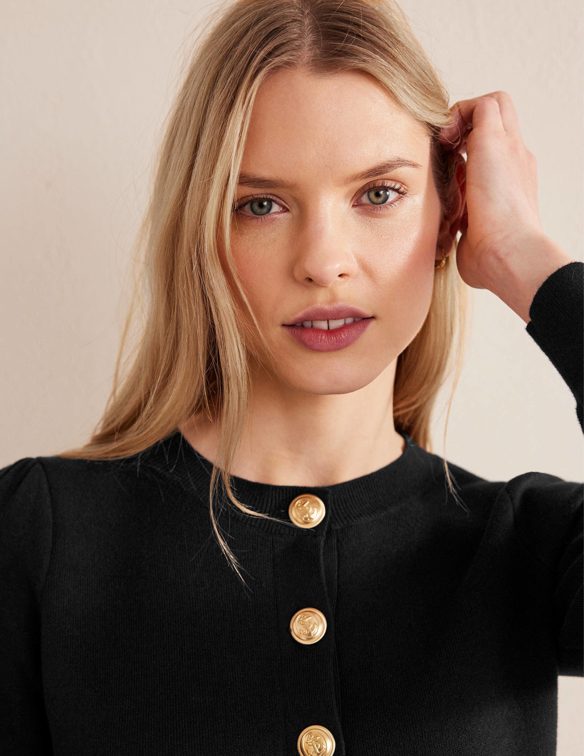  Relaxed Knitted Mini Dress-Black、mySite、ashleygrahame