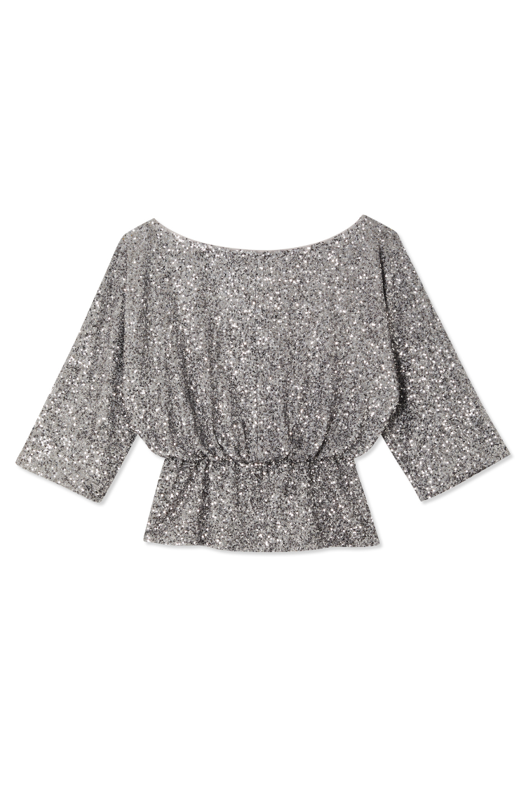 Silver Sequin Tilly Top、mySite、solidvoid