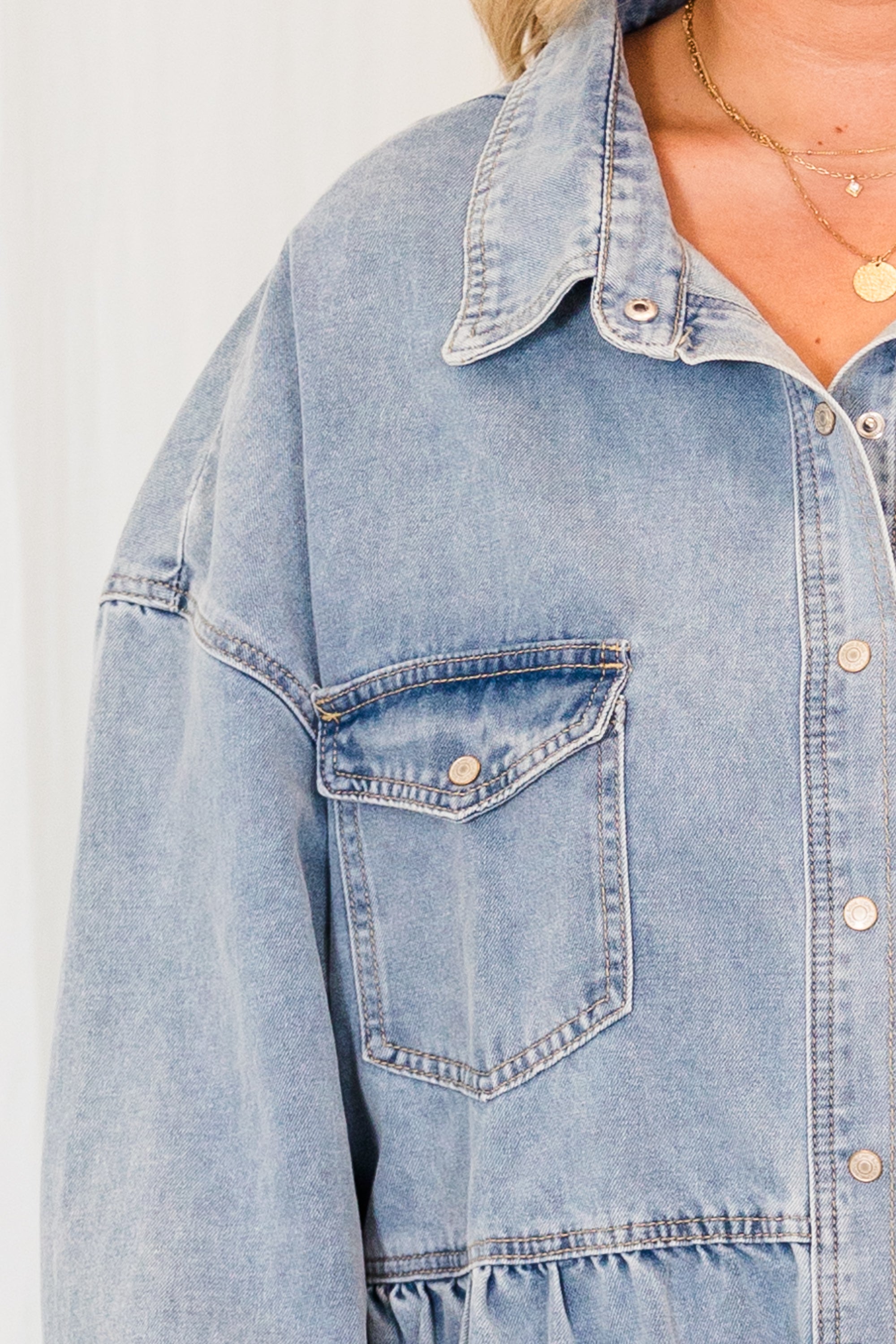  Lay It All Out Dress, Light Wash、mySite、justintrudeaud