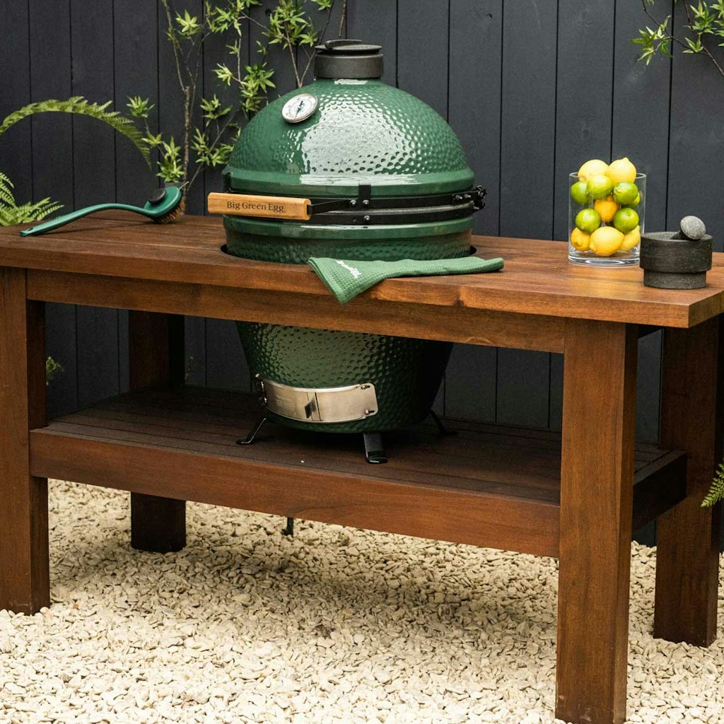 Big Green Egg Premium Royal Mahogany Table、mySite、noshort