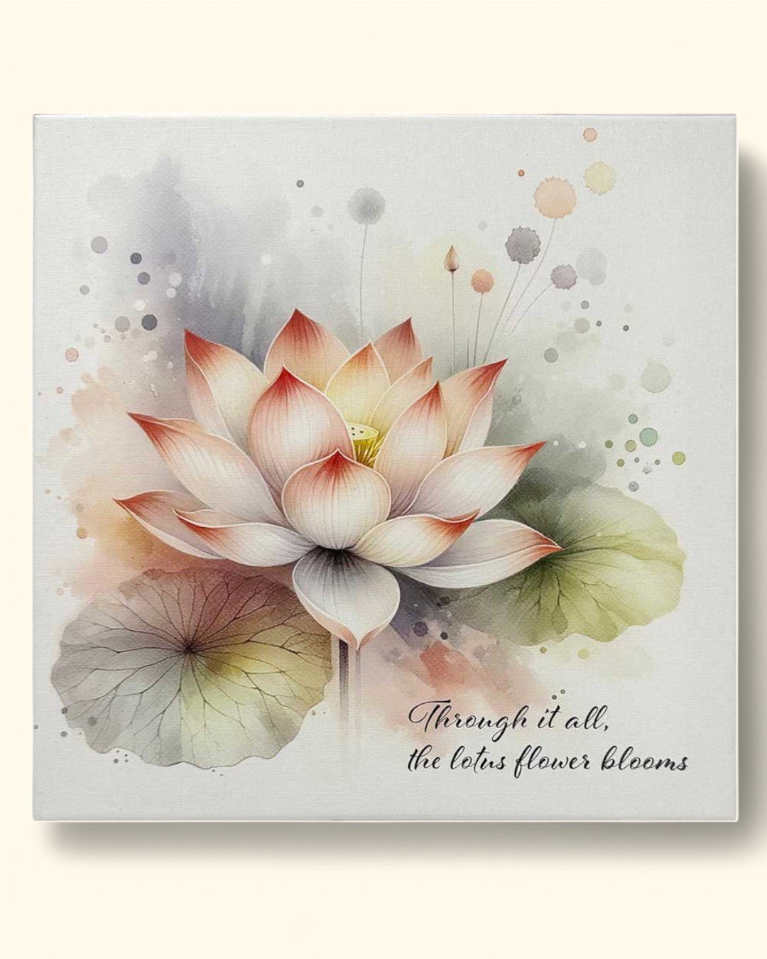 Lotus Inspirational Wall Canvas、mySite、topwebapps