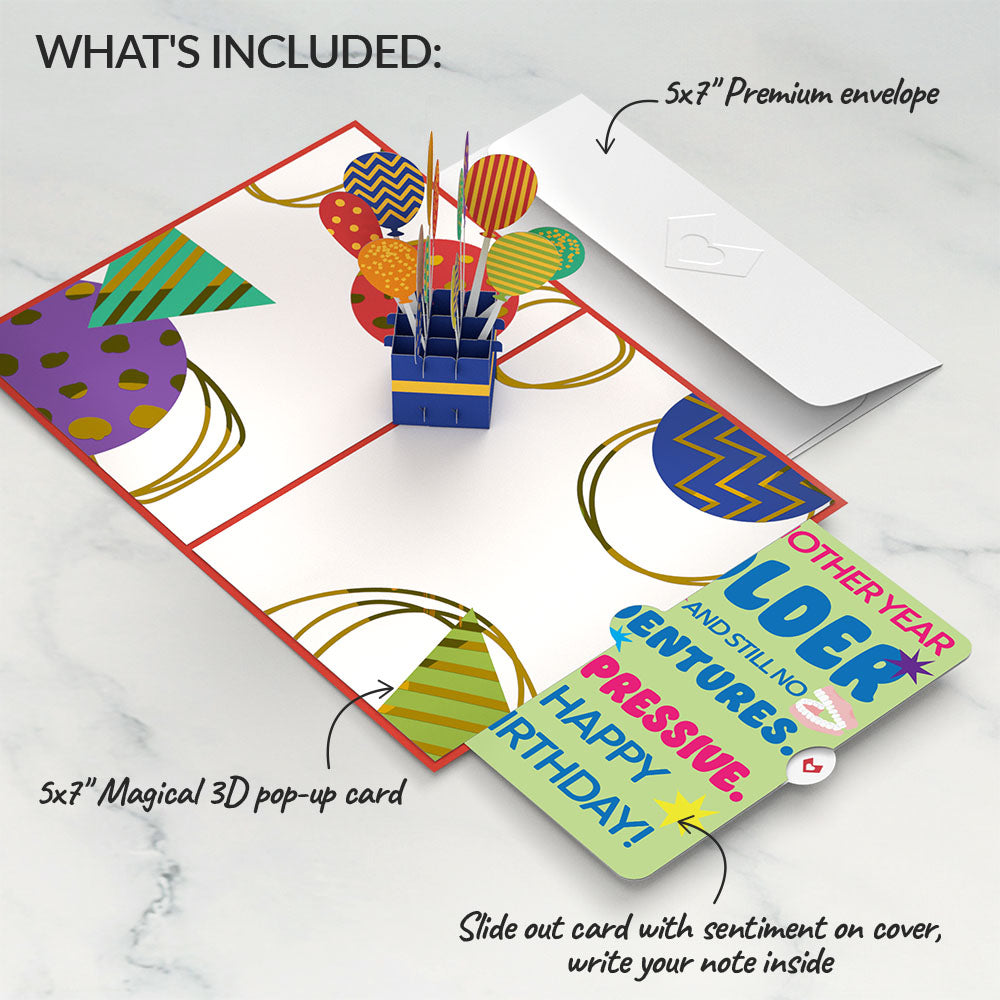 Happy Birthday Balloons Pop-Up Card and Sentiment Set、mySite、solidvoid