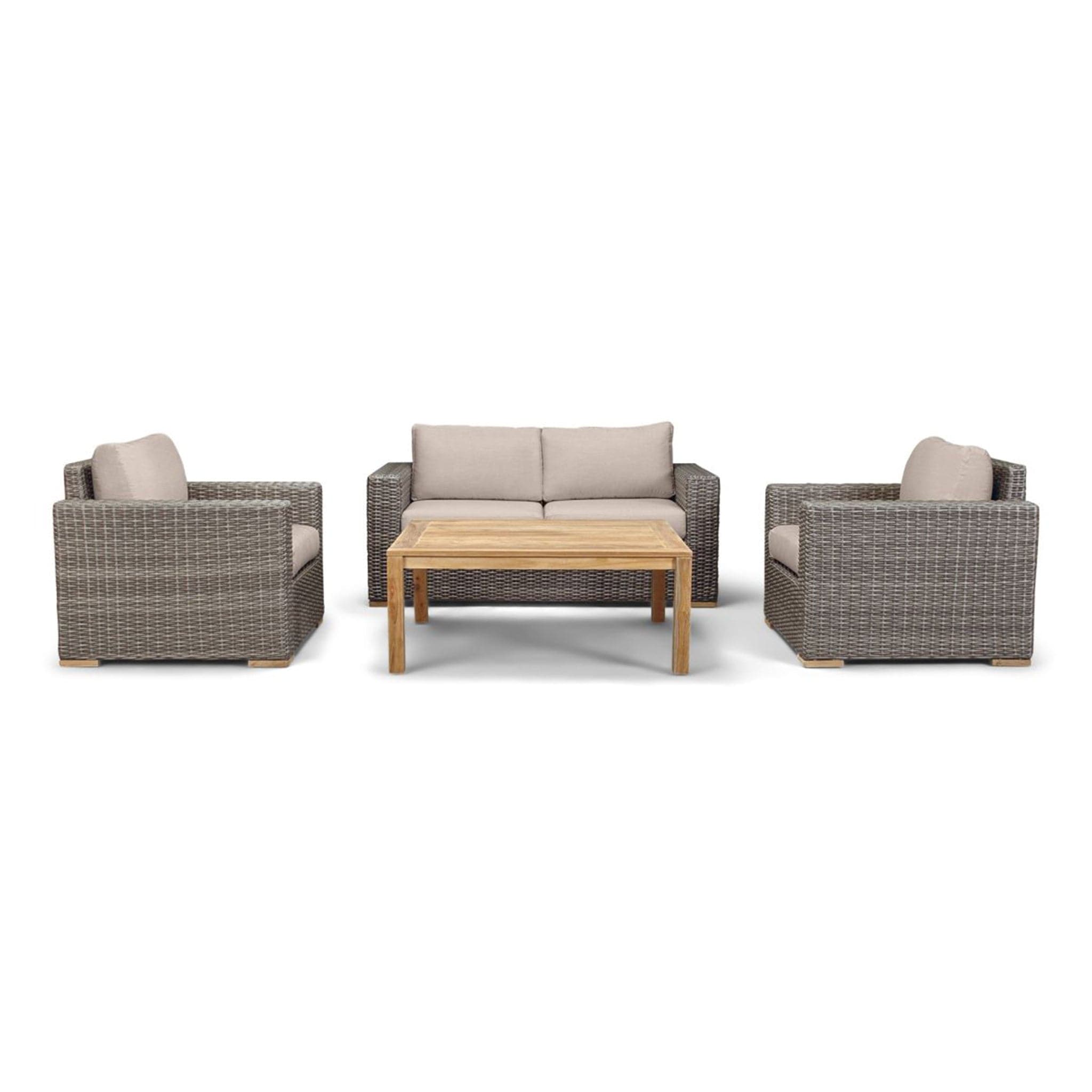 Dune Teak 4 Piece Loveseat Set、mySite、neckold
