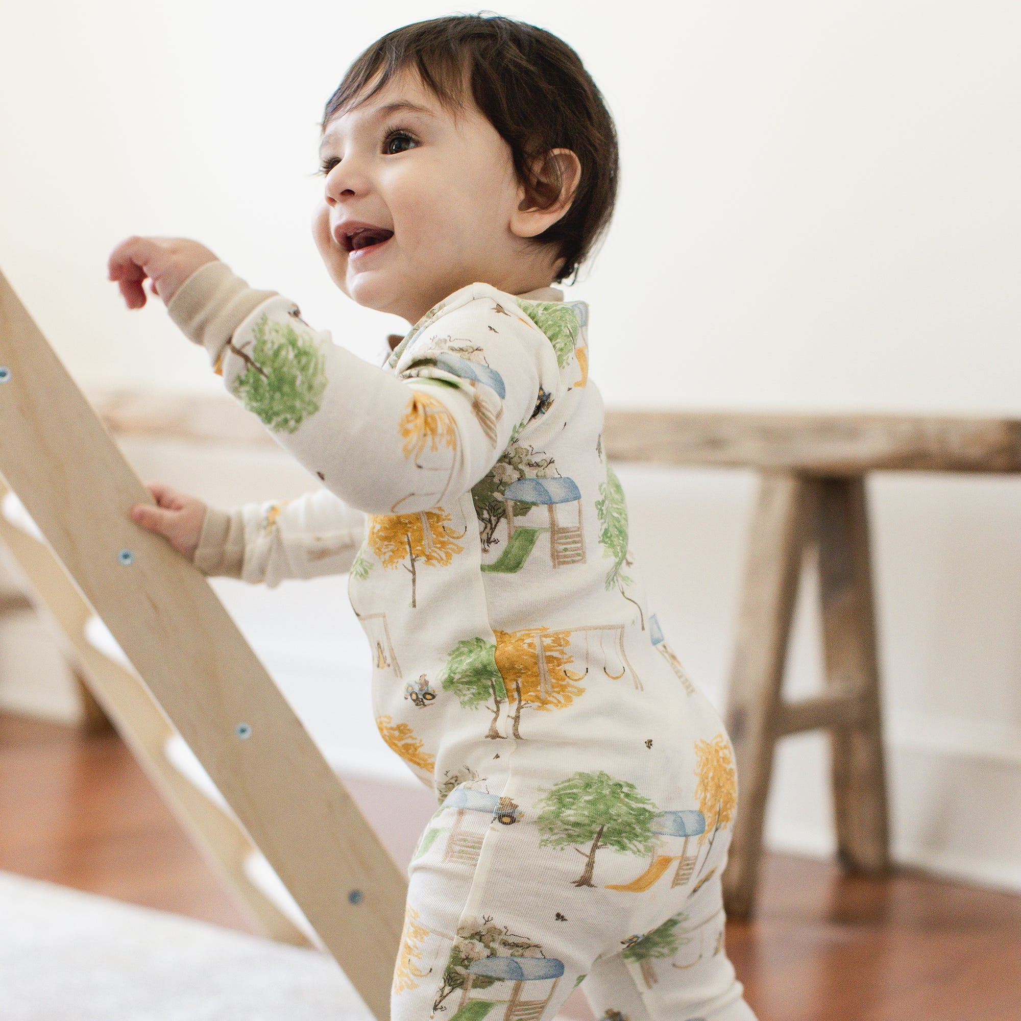 At The Playground Short Sleeve Two-Piece Pajamas、mySite、g9winljtr