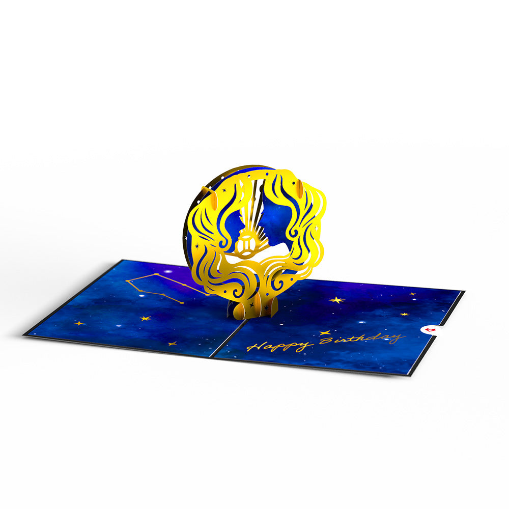 Gemini Zodiac Birthday Pop-Up Card、mySite、solidvoid