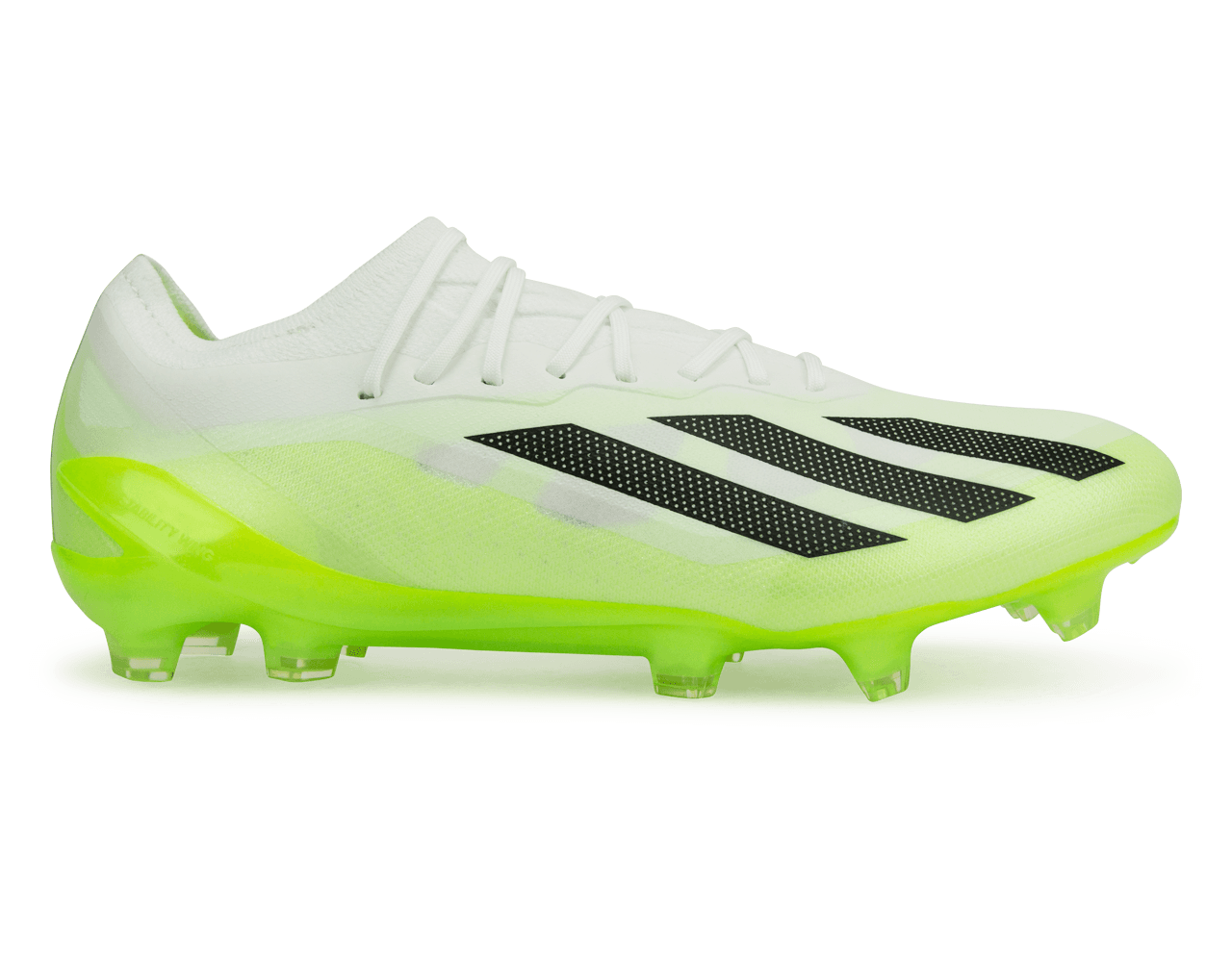 adidas Men's X Crazyfast.1 FG White/Lucid Lemon、mySite、bottomscart