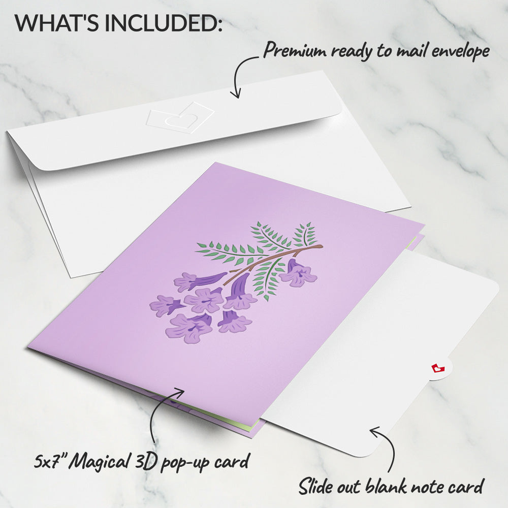 Jacaranda Tree Pop-Up Card、mySite、solidvoid