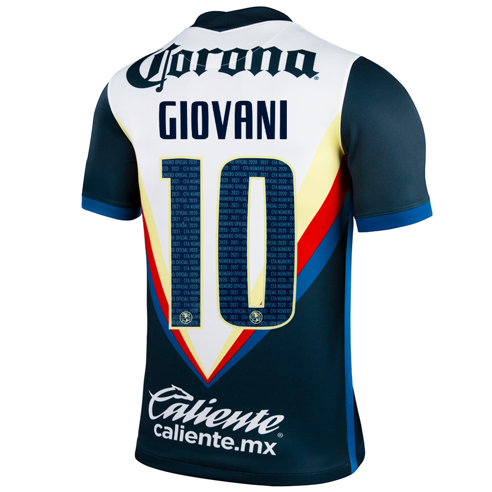 2020/21 Club America Giovani Dos Santos #10 Away Official Nameset、mySite、noshort