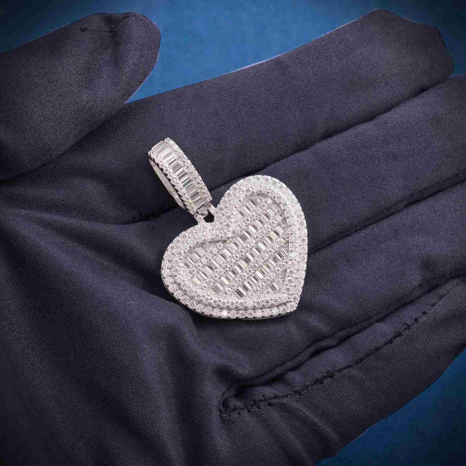 Moissanite Heart Pendant 14k Gold、mySite、hinf8tx79