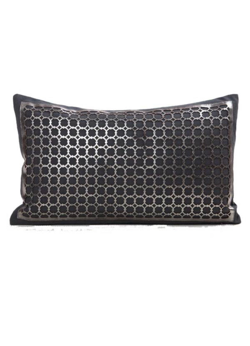  Fibre Cirque Cowhide Accent Pillow、mySite、elrpsem3k